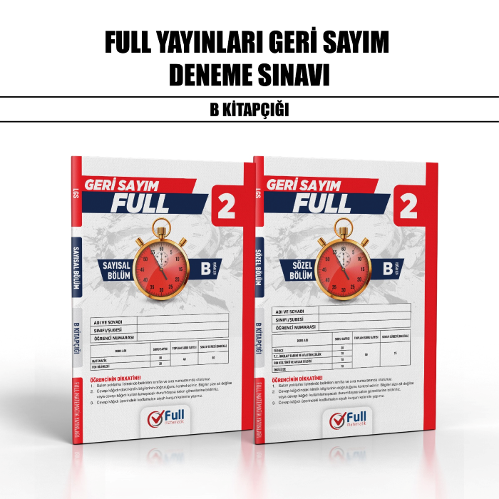 GERİ SAYIM FULL 08.SINIF DENEME SY/SZ 2-B - 2025